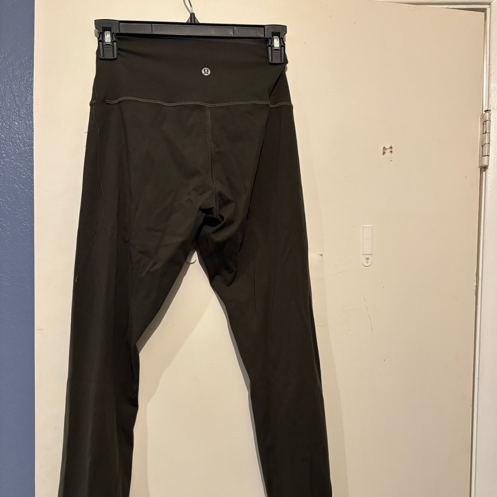 Dark olive green lululemon align leggings size 6